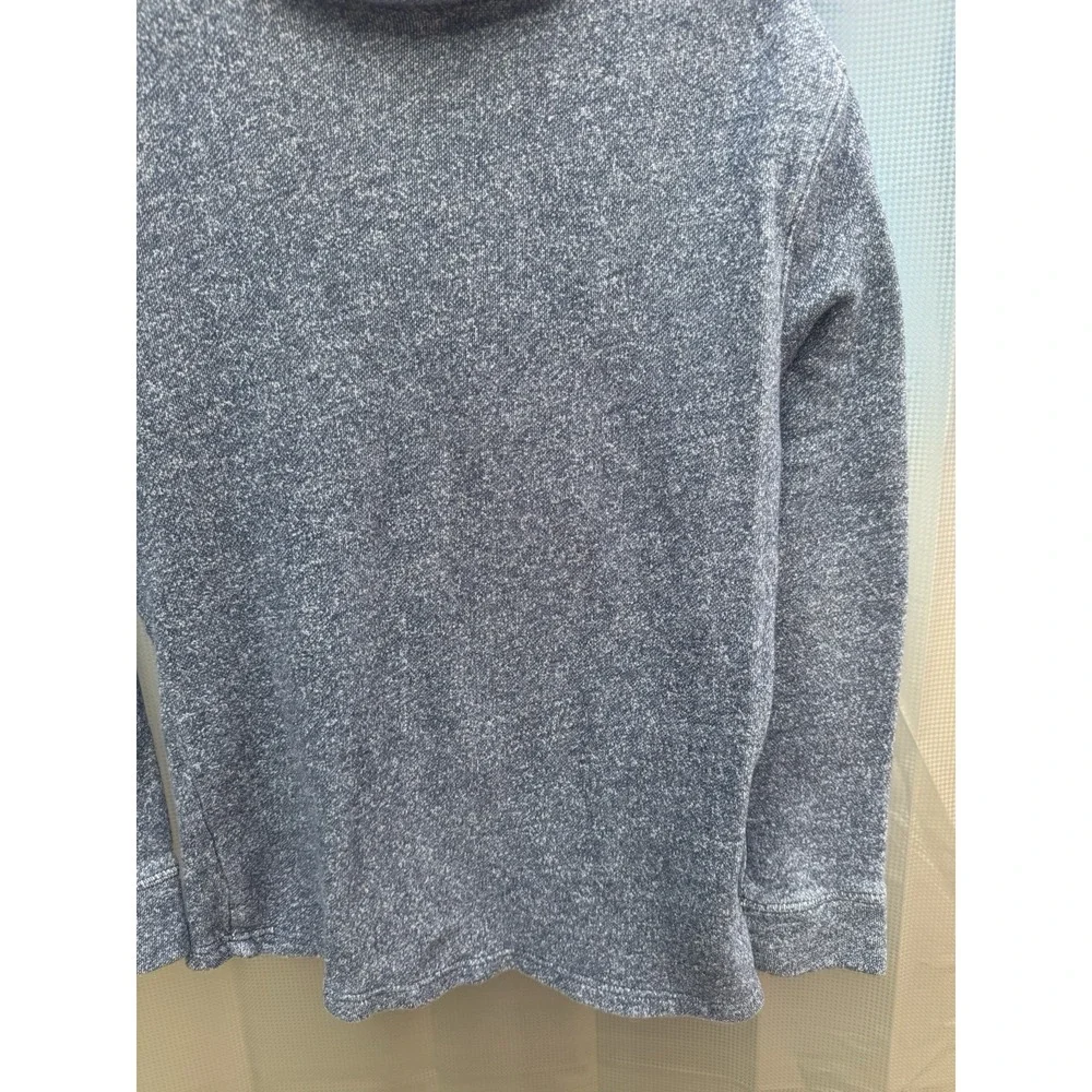 The Children's Place Heathered Navy Quarter Zip Fleece Sweater SZ L 10/12